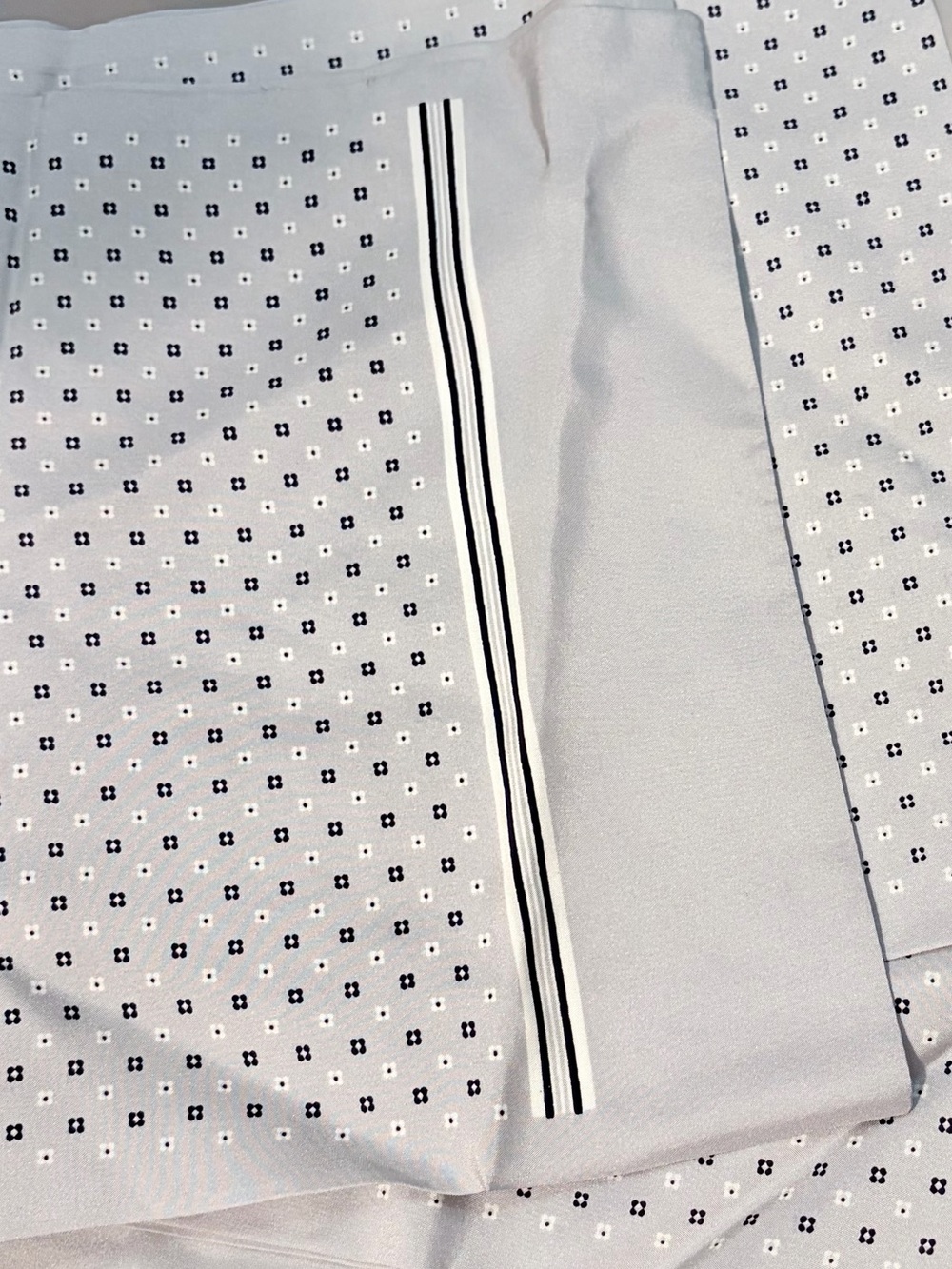 J.Crew Gray Silk Tie Scarf